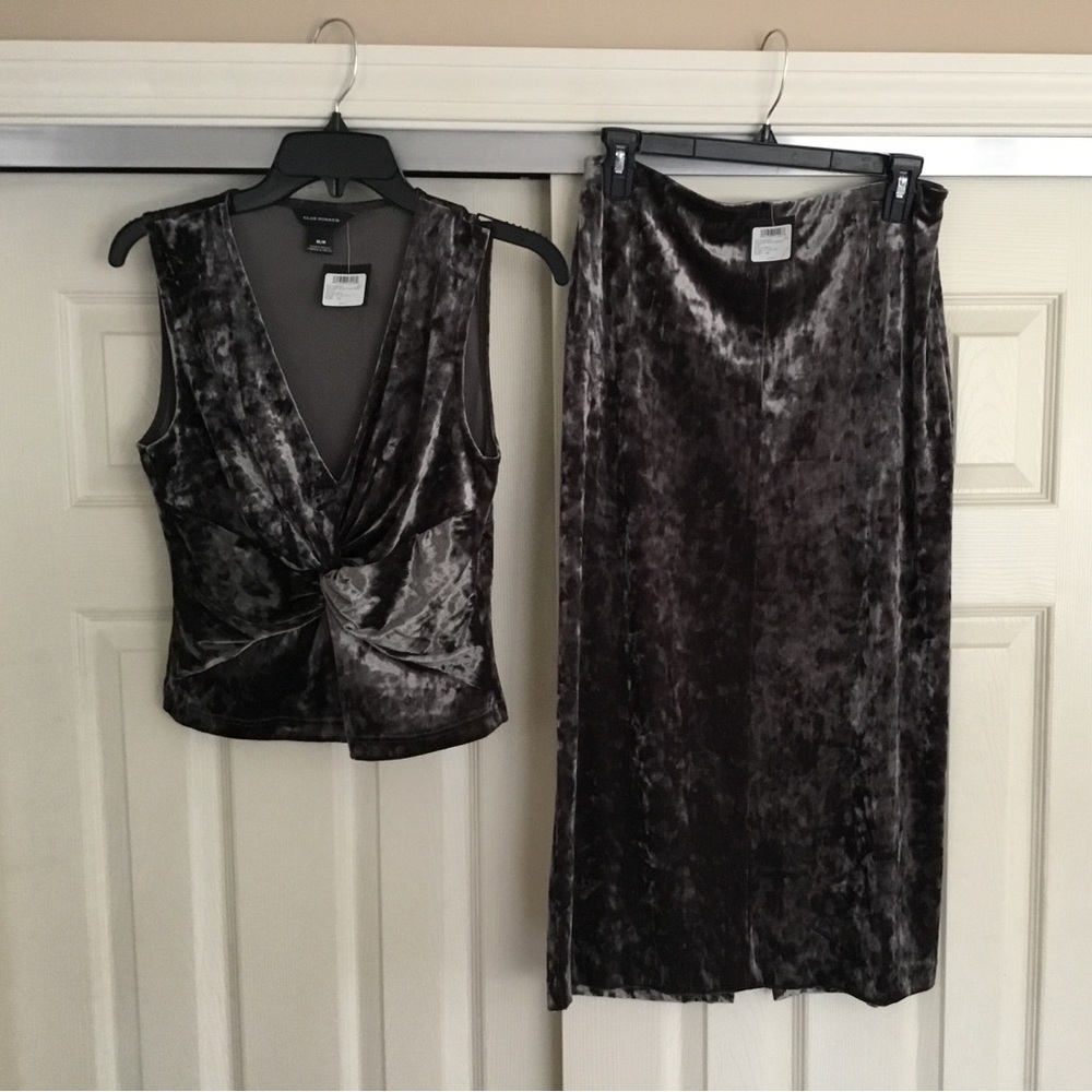 Club Monaco Crush Velvet Set